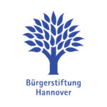 Logo der Bürgerstiftung Hannover, stilisierter Baum in blau